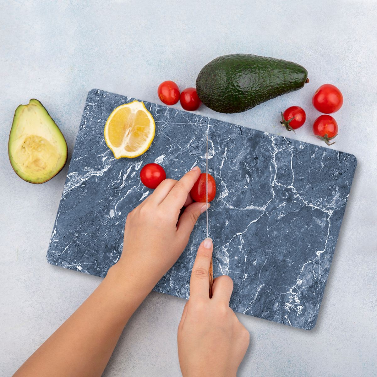 Tábua de corte – 30 x 40 cm – Multicolorido – vidro temperado