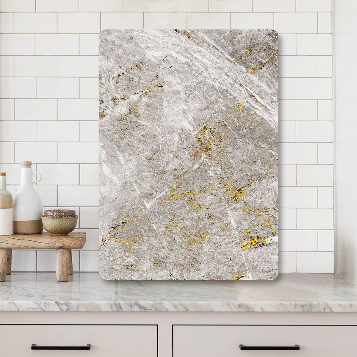 Tábua de corte – 20 x 30 cm – Multicolorido – Vidro temperado