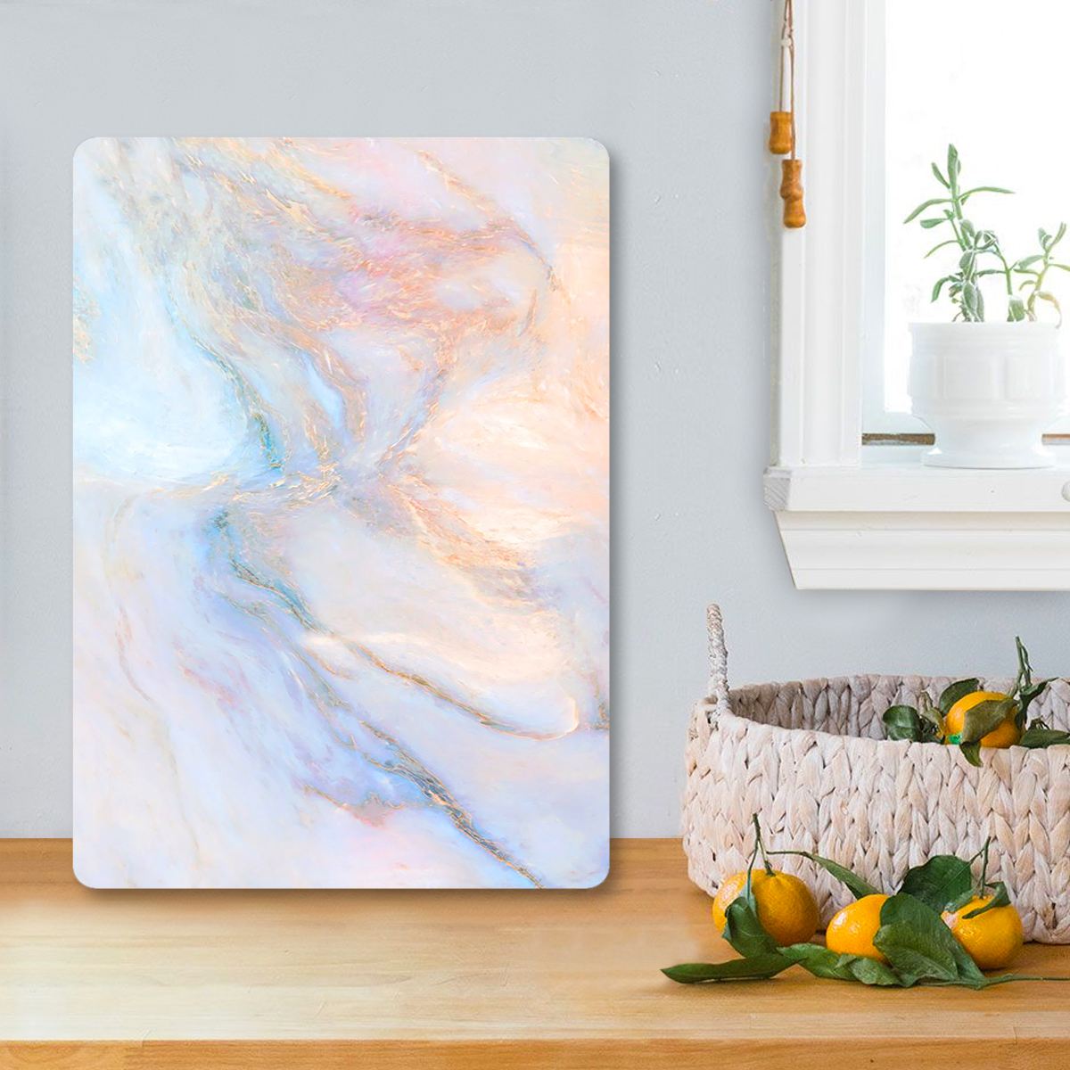 Tábua de corte – 30 x 40 cm – Multicolorido – vidro temperado