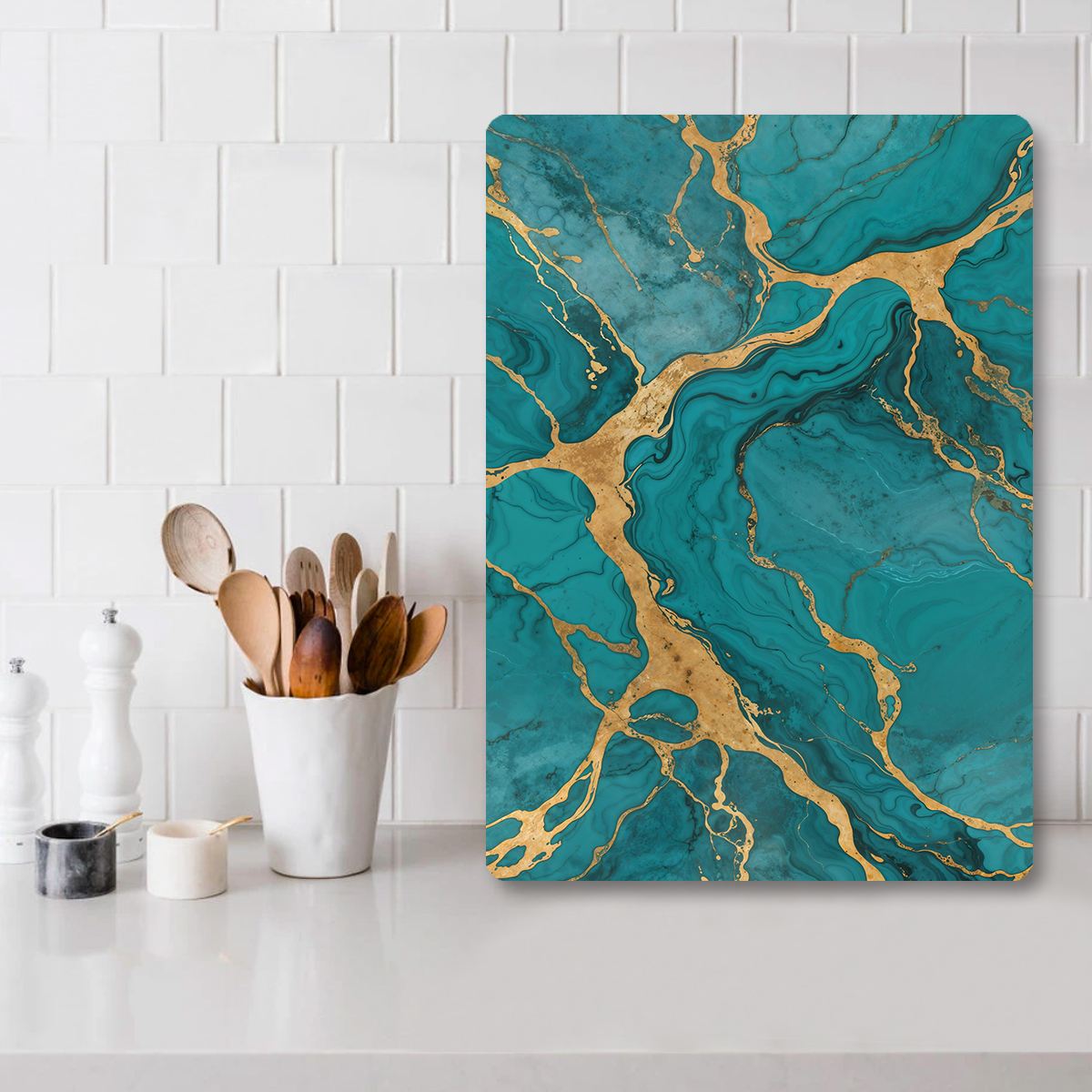 Tábua de corte – 20 x 30 cm – Multicolorido – vidro temperado