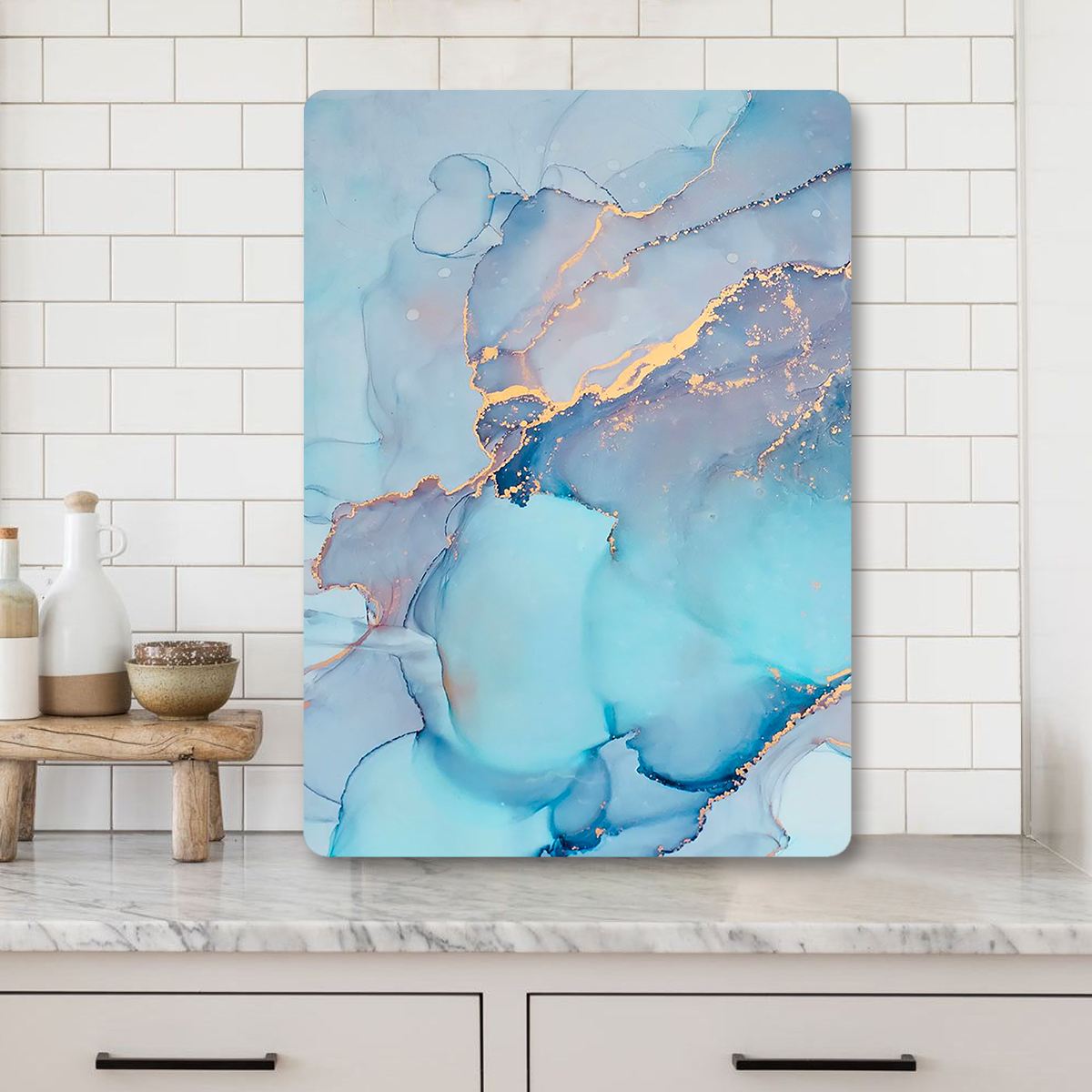 Tábua de Corte – 20 x 30 cm – Multicolorido – Vidro Temperado