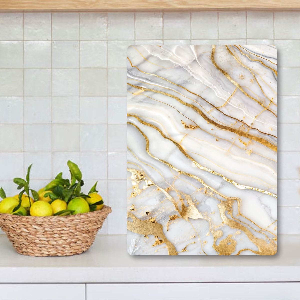 Tábua de Corte – 30 x 40 cm – Multicolorido – Vidro Temperado