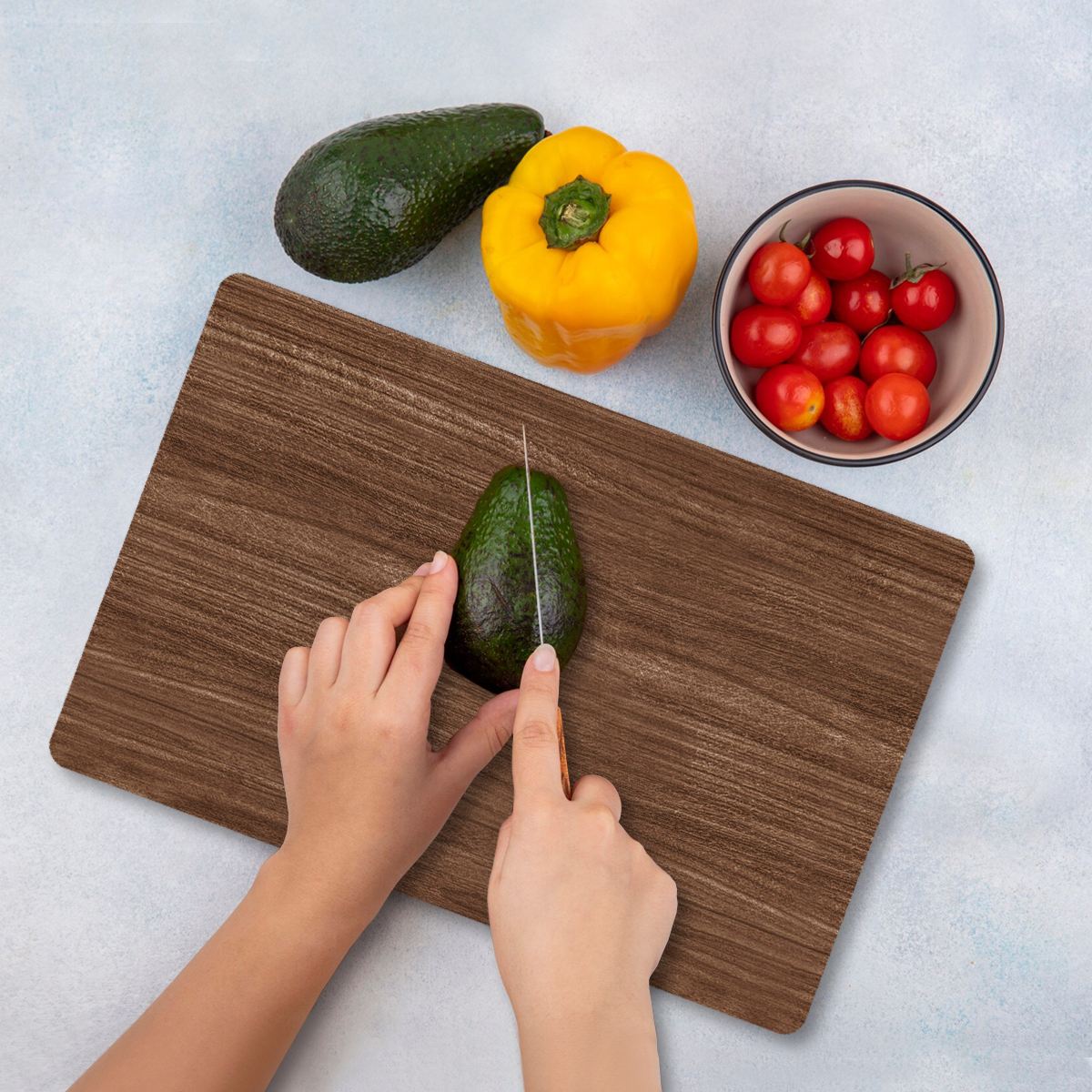 Tábua de Corte em Vidro Temperado – 20 x 30 cm – Multicolorido