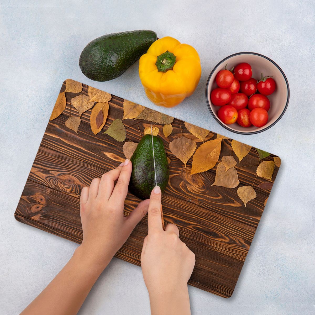 Tábua de Corte – 30 x 40 cm – Multicolorido – Vidro Temperado