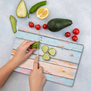 Tábua de Corte – 20 x 30 cm – Multicolorido – Vidro Temperado