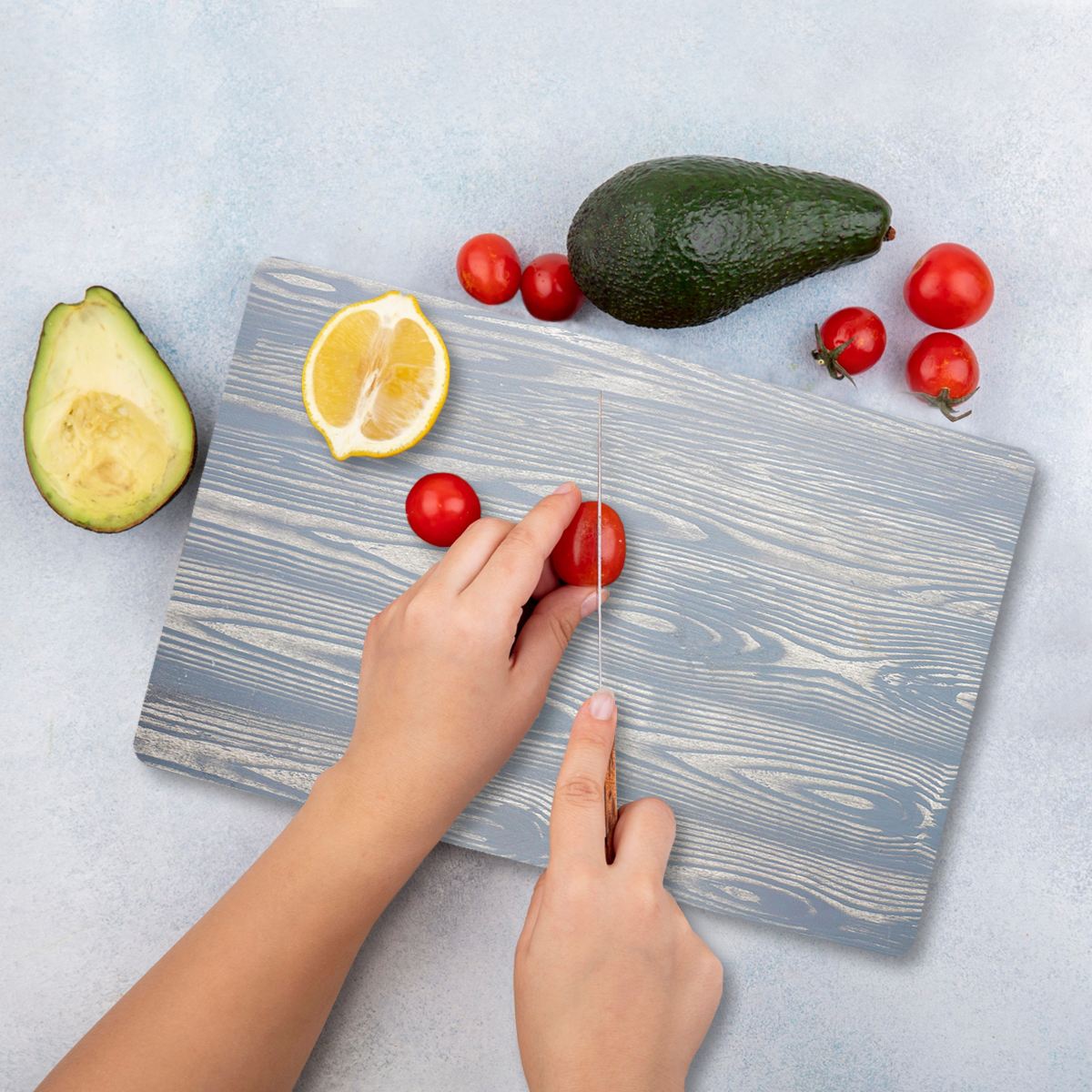 Tábua de Corte em Vidro Temperado – 30 x 40 cm – Multicolorido