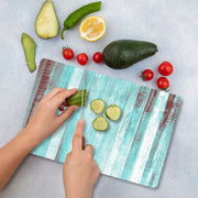 Tábua de Corte – 20 x 30 cm – Multicolorido – Vidro Temperado