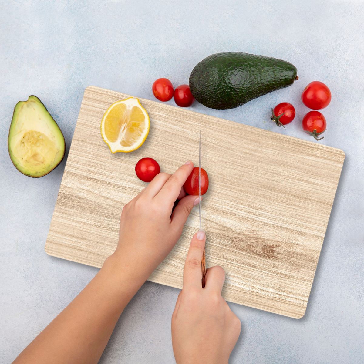 Tábua de Corte – 30 x 40 cm – Multicolorido – Vidro Temperado