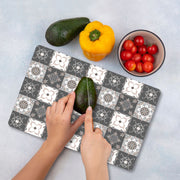 Tábua de Corte em Vidro Temperado – 30 x 40 cm – Multicolorido