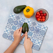 Tábua de corte 100% em vidro temperado – 20 x 30 cm – multicolorido