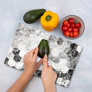 Tábua de corte – 30 x 40 cm – Multicolorido – Vidro temperado