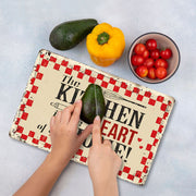 Tábua de corte – 30 x 40 cm – Multicolorido – vidro temperado