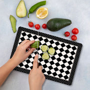 Tábua de Corte em Vidro Temperado – 30 x 40 cm – Multicolorido