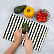 Tábua de corte – 20 x 30 cm – Multicolorido – vidro temperado