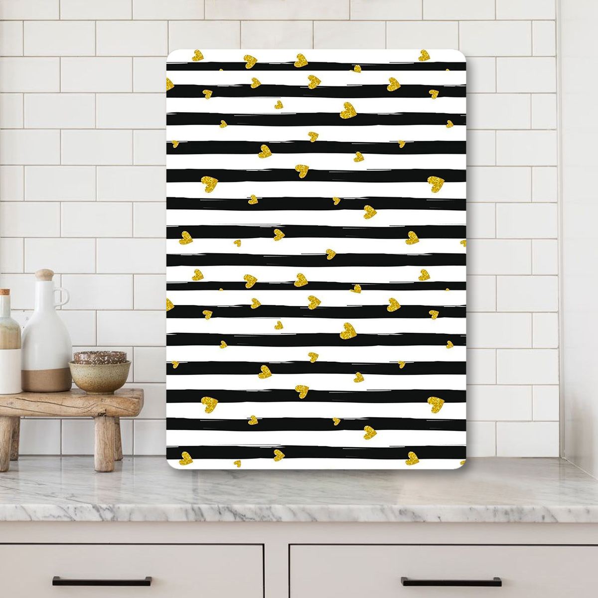 Tábua de corte – 20 x 30 cm – Multicolorido – vidro temperado