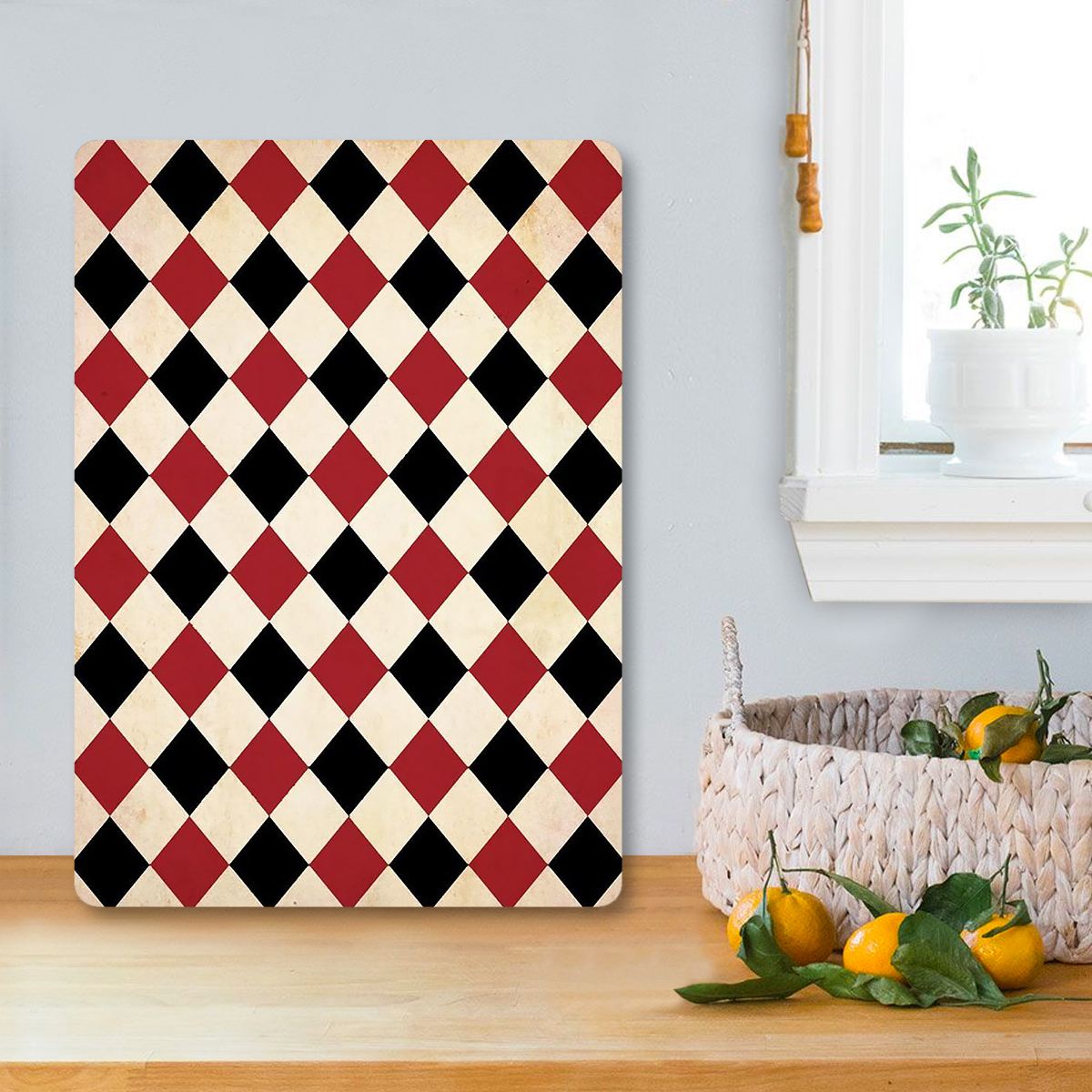 Tábua de Corte – 20 x 30 cm – Multicolorido – Vidro Temperado