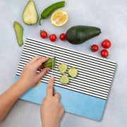 Tábua de Corte – 20 x 30 cm – Multicolorido – Vidro Temperado