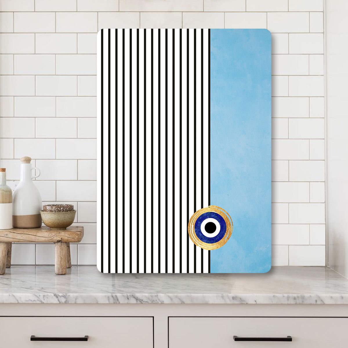 Tábua de Corte – 30 x 40 cm – Multicolorido – Vidro Temperado