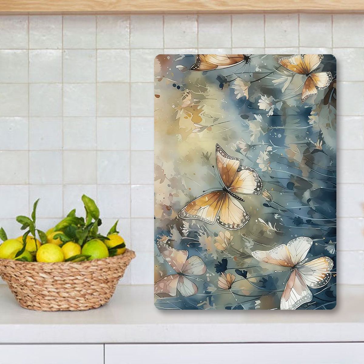 Tábua de Corte – 30 x 40 cm – Multicolorida – Vidro Temperado