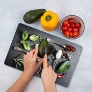 Tábua de Corte – 20 x 30 cm – Multicolorido – Vidro Temperado