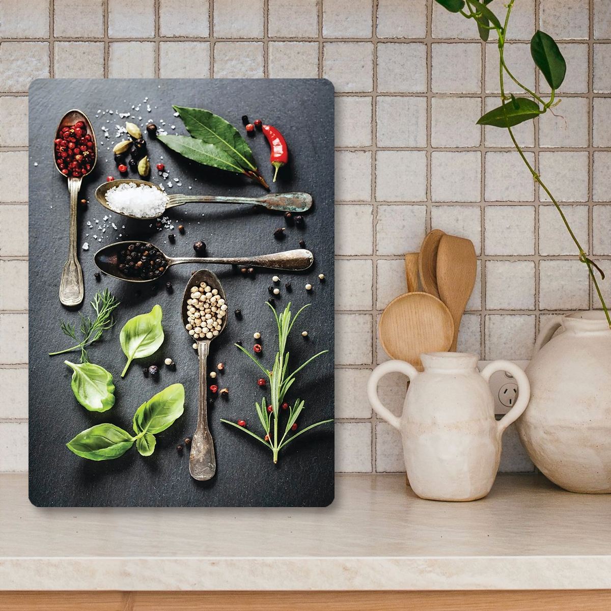 Tábua de Corte – 20 x 30 cm – Multicolorido – Vidro Temperado