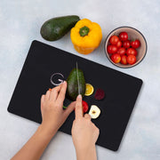 Tábua de Corte – 30 x 40 cm – Multicolorido – Vidro Temperado