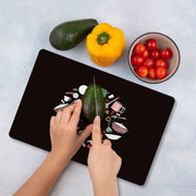 Tábua de Corte – 30 x 40 cm – Multicolorido – Vidro Temperado