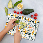 Tábua de corte – 30 x 40 cm – Multicolorido – Vidro Temperado