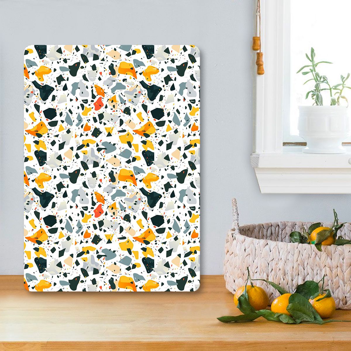 Tábua de corte – 30 x 40 cm – Multicolorido – Vidro Temperado