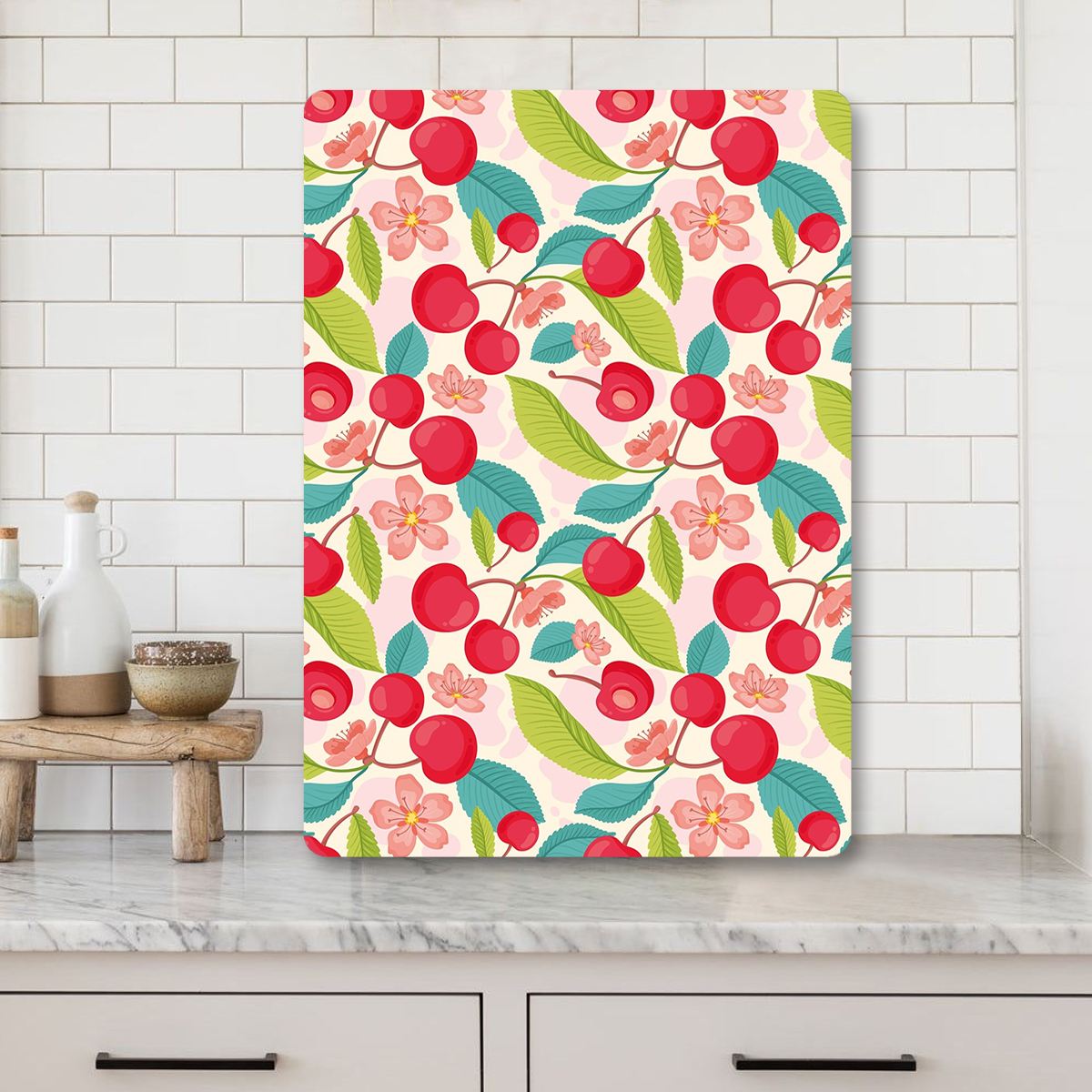 Tábua de Corte – 30 x 40 cm – Multicolorido – Vidro Temperado