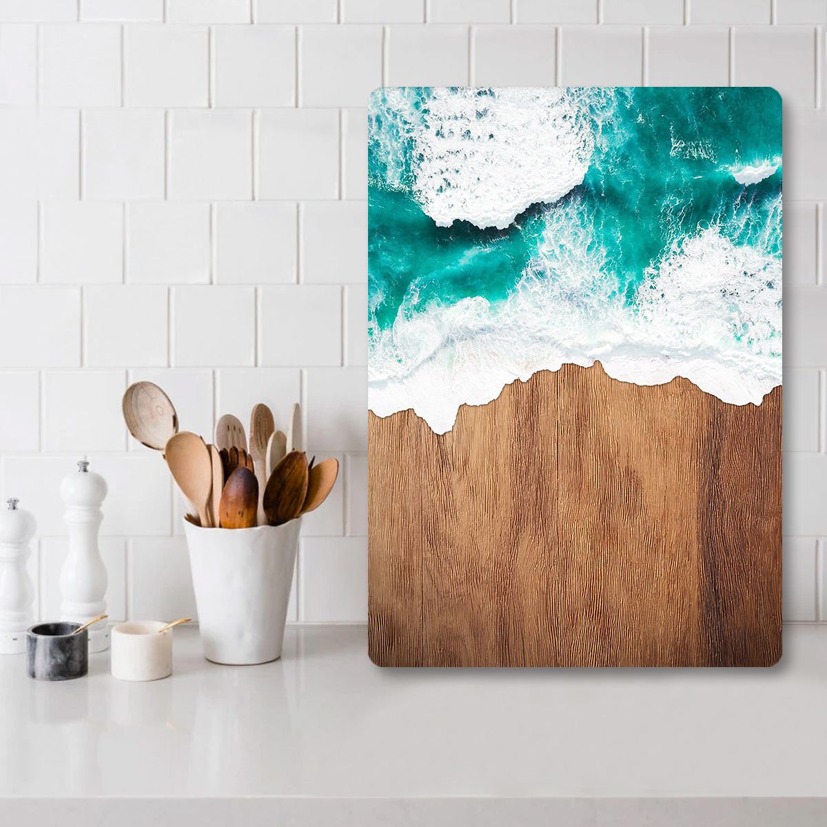 Tábua de Corte – 30 x 40 cm – Multicolorido – Vidro Temperado