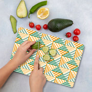 Tábua de corte – 30 x 40 cm – Multicolorido – Vidro temperado