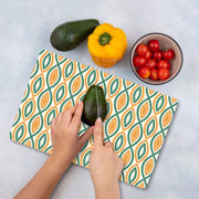 Tábua de corte – 30 x 40 cm – Multicolorido – vidro temperado