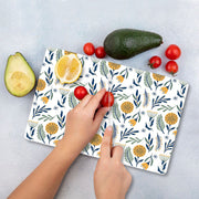 Tábua de corte – 30 x 40 cm – Multicolorido – Vidro temperado