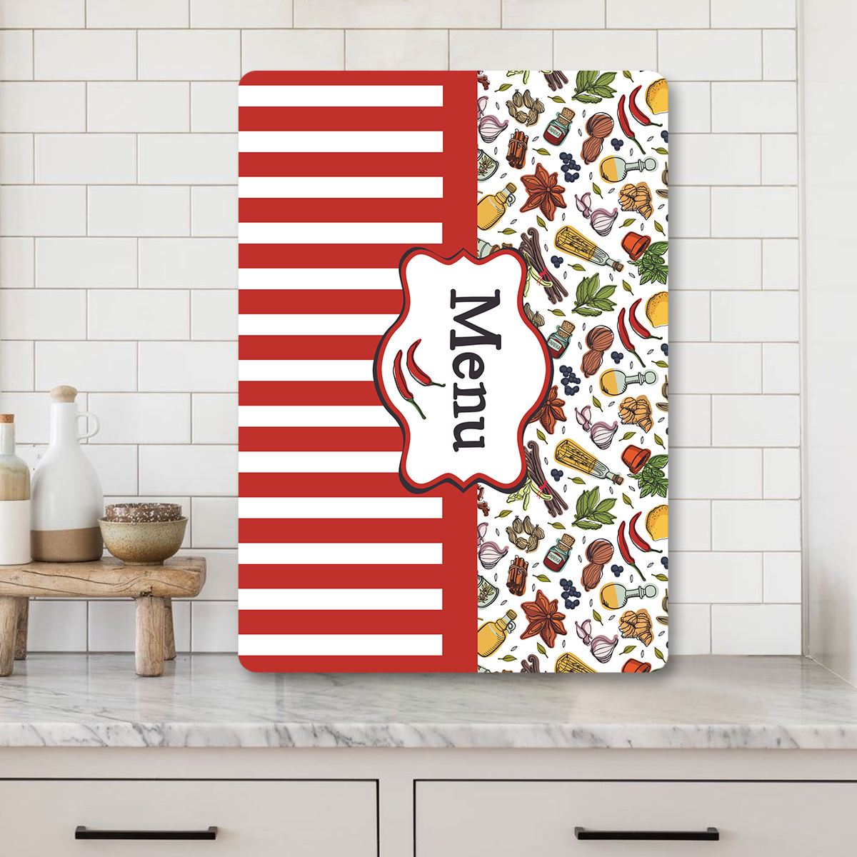 Tábua de Corte – 30 x 40 cm – Multicolorido – Vidro Temperado