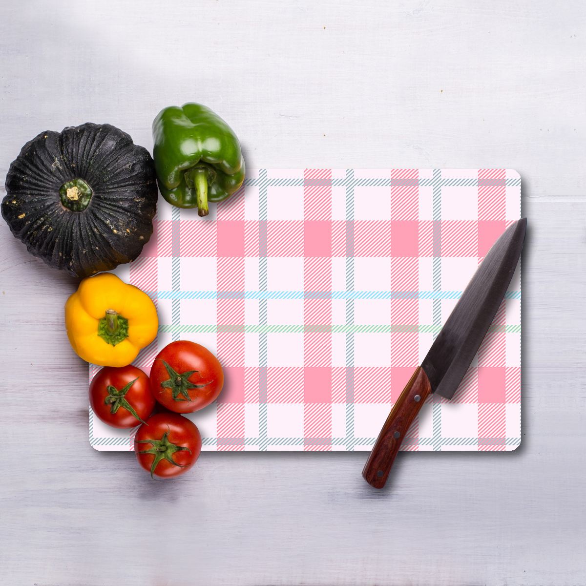 Tábua de corte – 30 x 40 cm – Multicolorido – Vidro Temperado