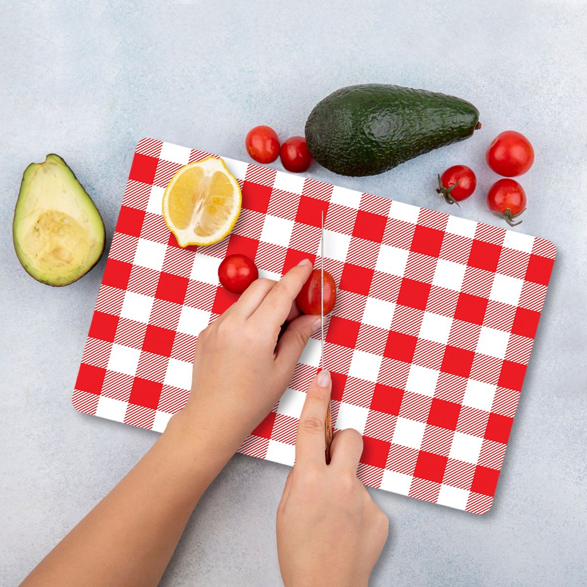 Tábua de corte – 20 x 30 cm – Multicolorido – Vidro Temperado