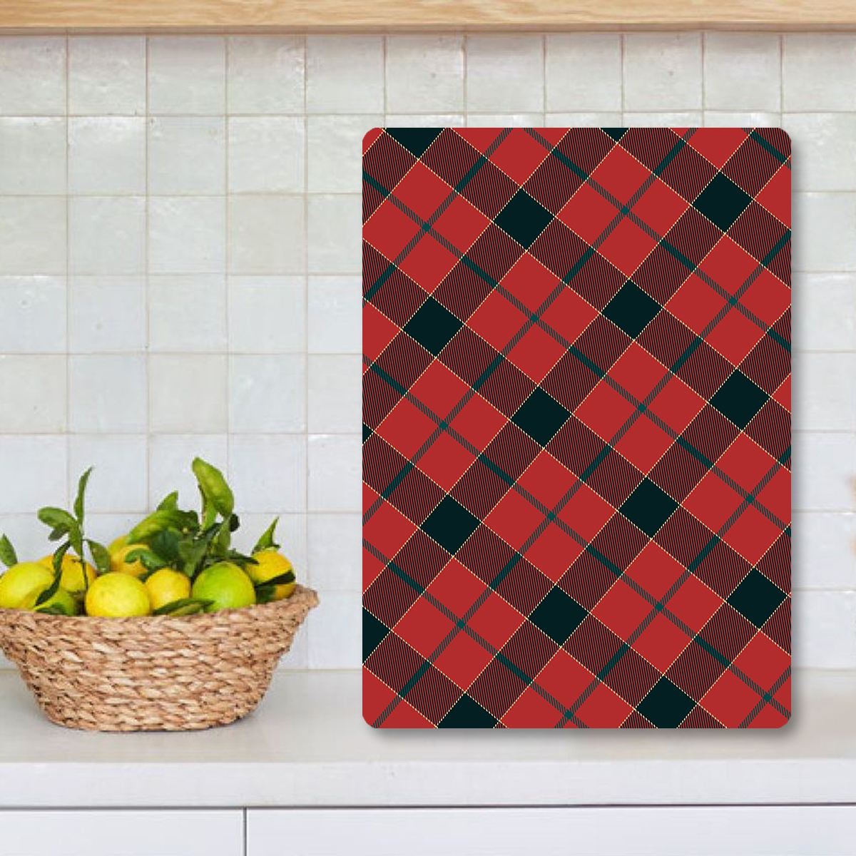 Tábua de corte – 20 x 30 cm – Multicolorido – Vidro temperado