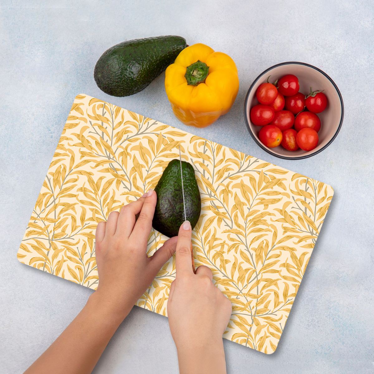 Tábua de Corte – 20 x 30 cm – Multicolorido – Vidro Temperado