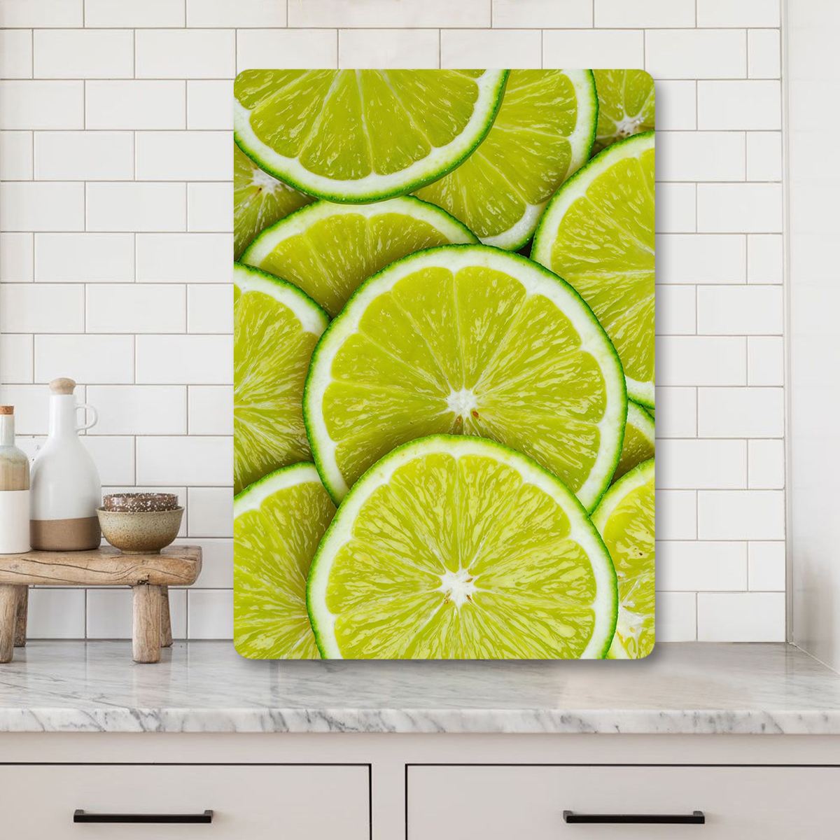 Tábua de Corte – 20 x 30 cm – Multicolorido – Vidro Temperado