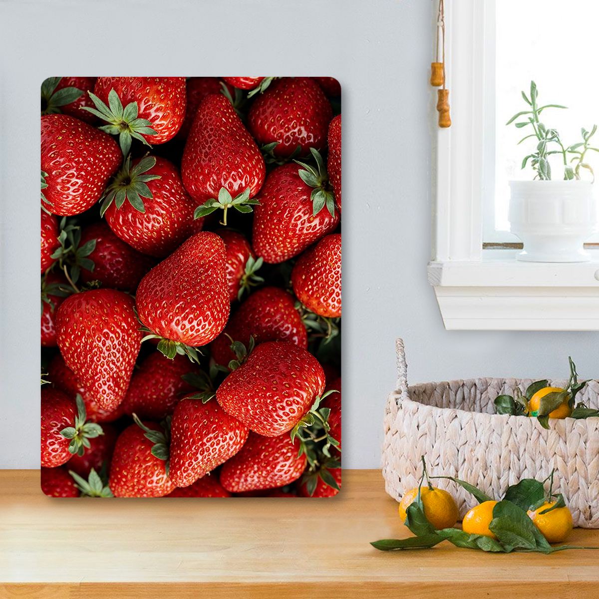 Tábua de corte em vidro temperado – 30 x 40 cm – Multicolorido