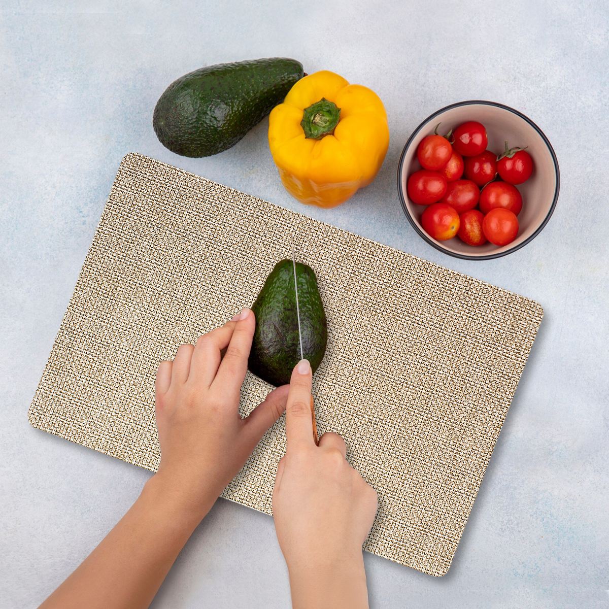 Tábua de Corte – 30 x 40 cm – Multicolorido – Vidro Temperado