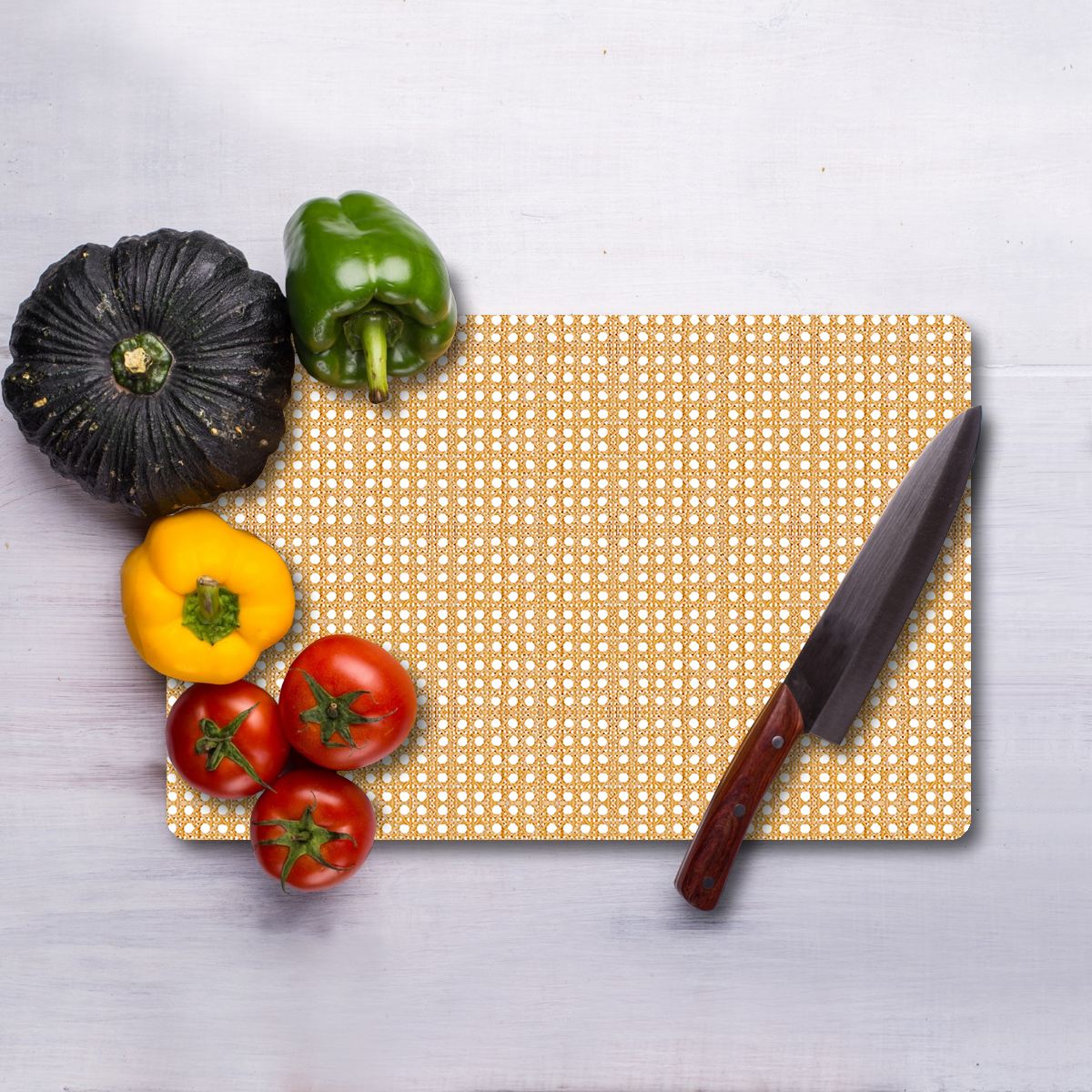 Tábua de Corte – 30 x 40 cm – Multicolorido – Vidro Temperado