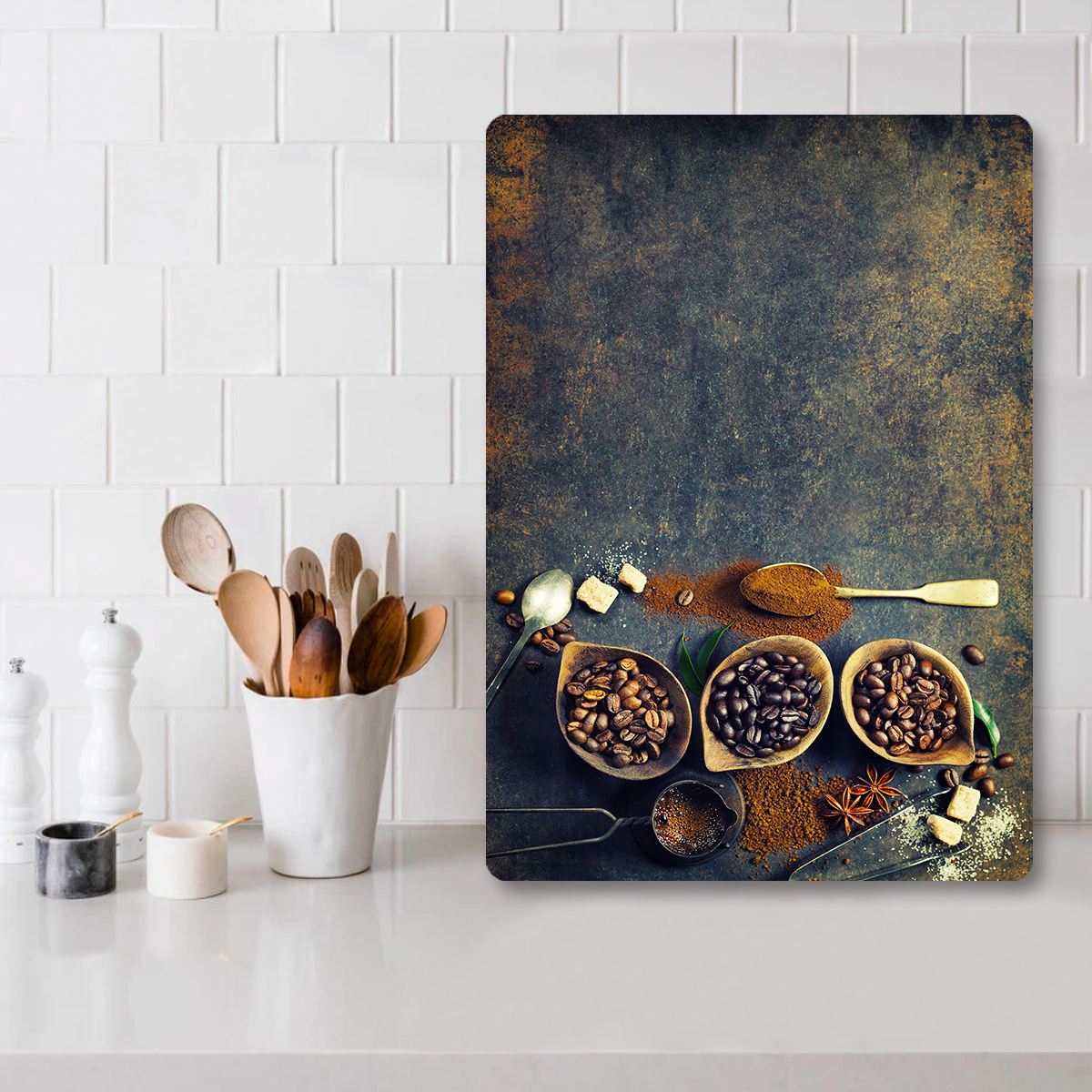 Tábua de corte de vidro temperado – 30 x 40 cm – multicolorido