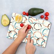 Tábua de Corte – 30 x 40 cm – Multicolorido – Vidro Temperado