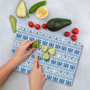 Tábua de corte – 20 x 30 cm – Multicolorido – vidro temperado