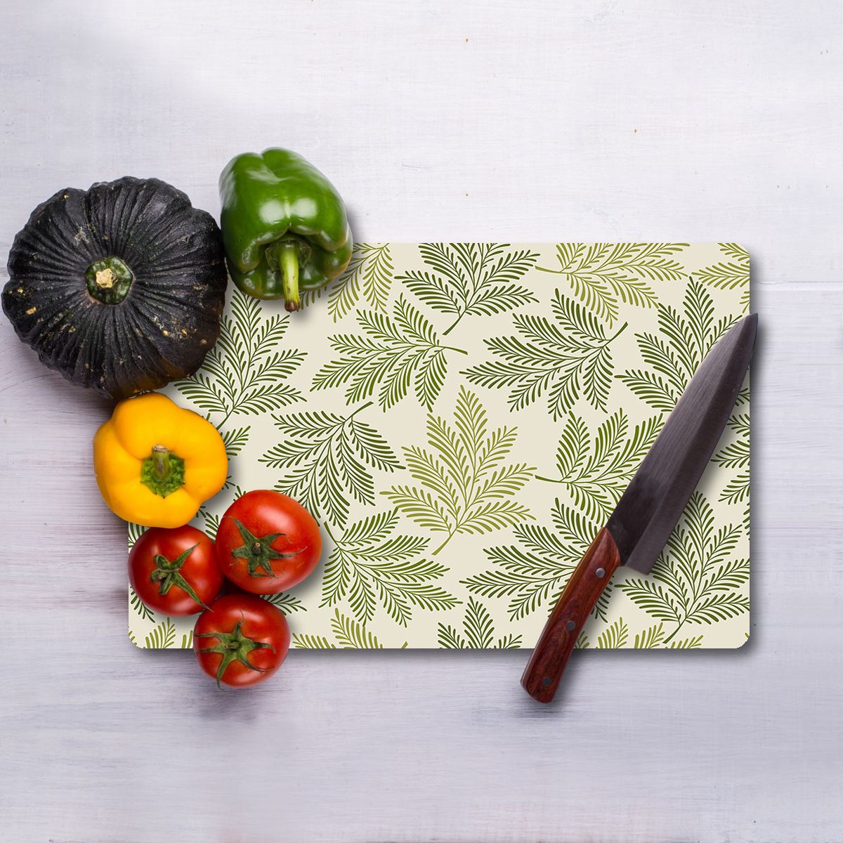 Tábua de corte – 20 x 30 cm – Multicolorido – Vidro Temperado