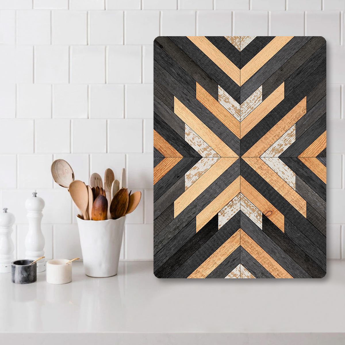 Tábua de corte – 30 x 40 cm – Multicolorido – Vidro temperado