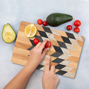 Tábua de corte – 20 x 30 cm – Multicolorido – Vidro temperado