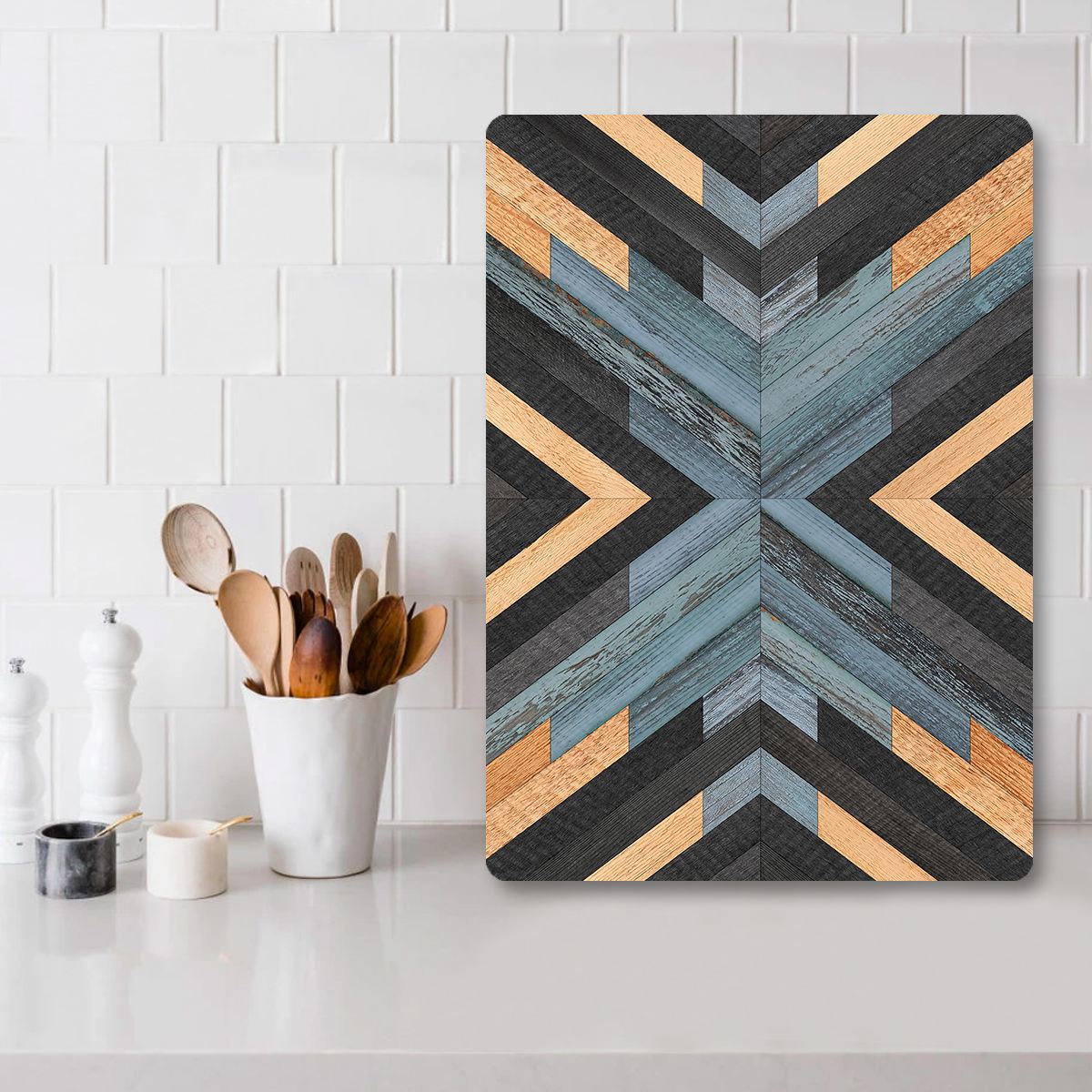 Tábua de Corte – 30 x 40 cm – Multicolorido – vidro temperado